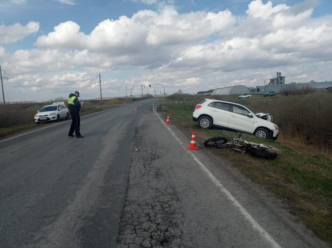 16-летний мотоциклист пострадал в ДТП на трассе Ишим — Викулово
