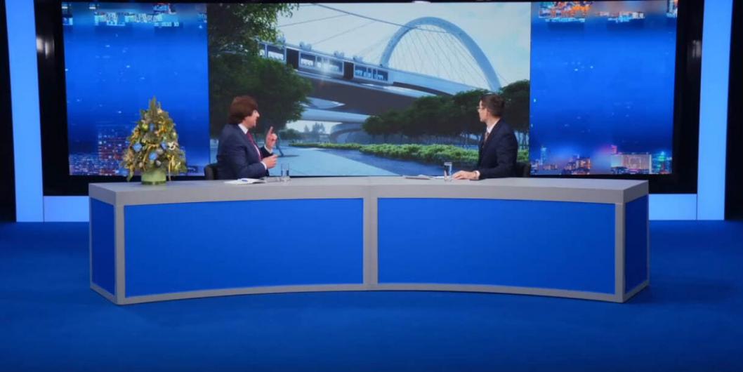 скриншот с трансляции прямого эфира