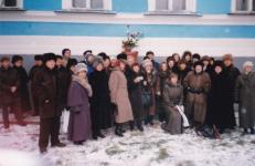 Участники «Словцовских чтений» г. Тюмень. 1999 год. Местонахождение: краеведческий музей.