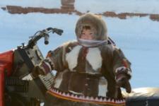 Гонки на оленьих упряжках.День оленевода Ямала. Надым 3 марта 2013г. ИФА "Тюменский меридиан".